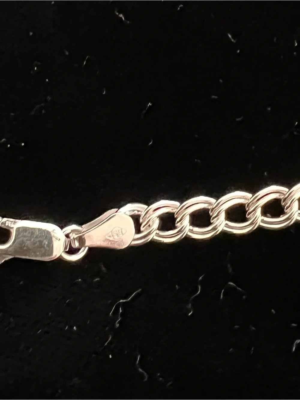 Sterling Silver Curb Chain Bracelet - Silver